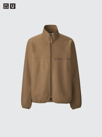 Men’s Brushed Jersey Zip-Up Blouson