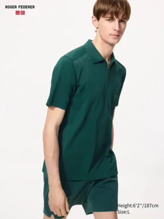 Men’s Dry-Ex Quarter-Zip Polo Shirt