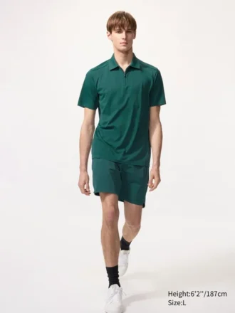 Men’s Dry-Ex Quarter-Zip Polo Shirt