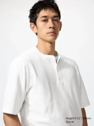 Men’s Dry Waffle Henley T-Shirt