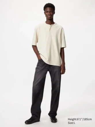 Men’s Dry Waffle Henley T-Shirt