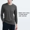 Men’s Heattech Cotton Turtleneck Long-Sleeve T-Shirt (Extra Warm) (2022 Edition)