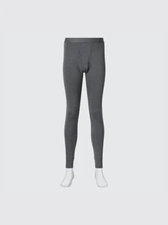 Men’s Heattech Cotton Tights | Extra Warm | Heather