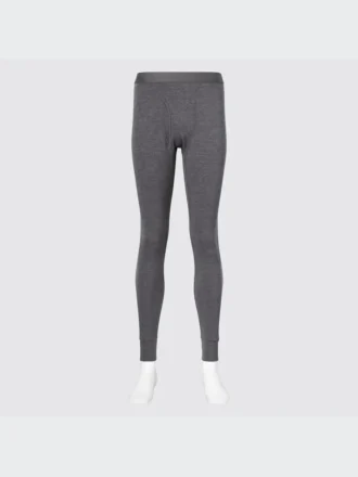 Men’s Heattech Cotton Tights | Extra Warm | Heather