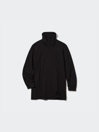 Men’s Heattech Cotton Turtleneck Long-Sleeve T-Shirt (Extra Warm) (2022 Edition)