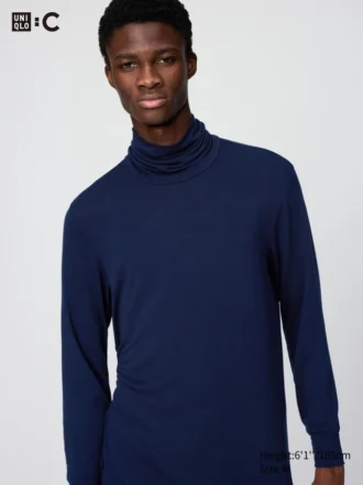 Men’s Heattech Extra Warm Cashmere Blend Turtleneck