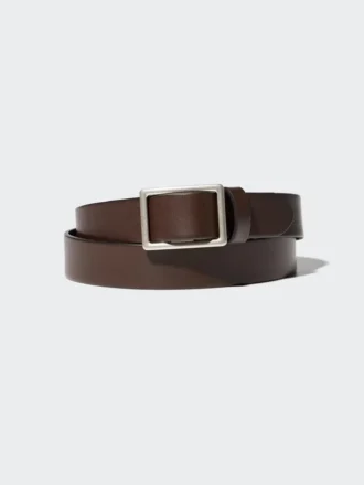 Men’s Italian Leather Slide Buckle Belt
