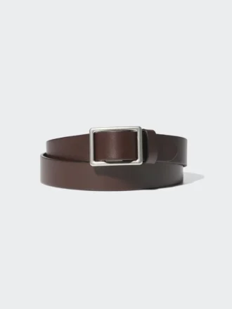 Men’s Italian Leather Slide Buckle Belt