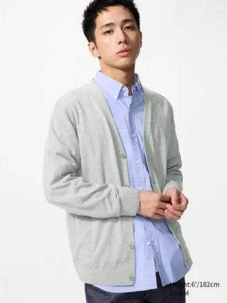 Men’s Knitted V-Neck Cardigan