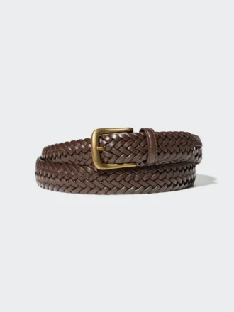 Men’s Leather Mesh Belt