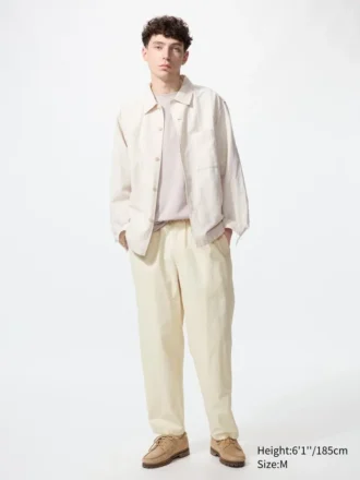 Men’s Linen Blend Easy Ankle Pants