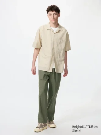 Men’s Linen Blend Easy Ankle Pants