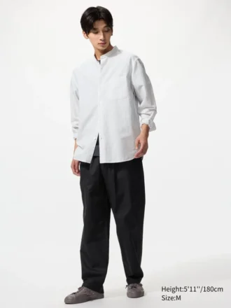 Men’s Linen Blend Easy Ankle Pants