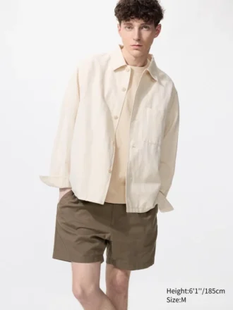 Men’s Linen Blend Easy Shorts | 5″