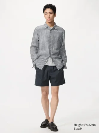 Men’s Linen Blend Easy Shorts | 5″