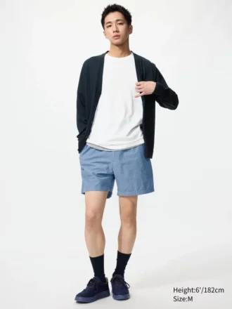 Men’s Linen Blend Easy Shorts | 5″