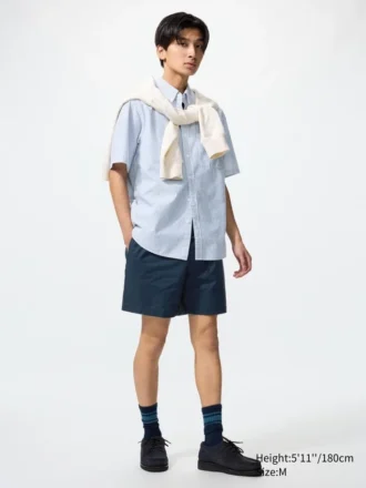 Men’s Linen Blend Easy Shorts | 5″