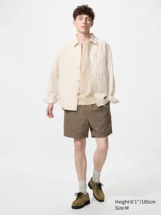 Men’s Linen Blend Easy Shorts | 5″