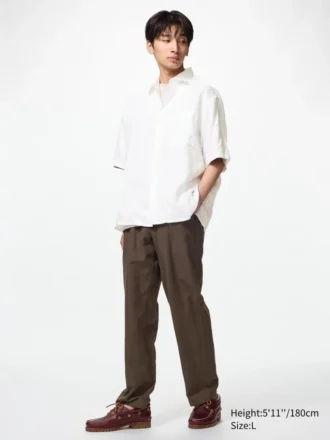 Men’s Linen Blend Relaxed Pants