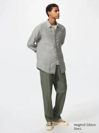 Men’s Linen Blend Relaxed Pants