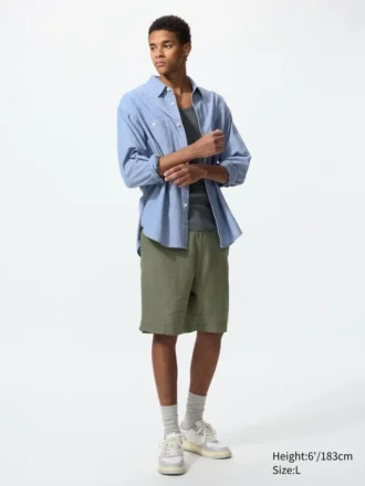 Men’s Linen Blend Shorts | 9.5″