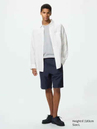 Men’s Linen Blend Shorts | 9.5″