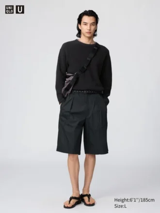 Men’s Pleated Wide Shorts | 12.5″