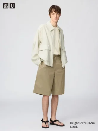 Men’s Pleated Wide Shorts | 12.5″