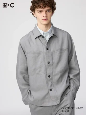 Men’s Premium Linen Shirt Jacket