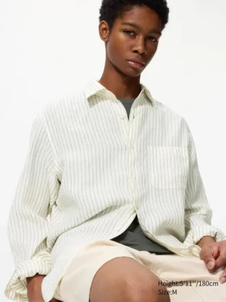 Men’s Premium Linen Shirt | Striped