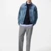 Men’s Smart Ankle Pants | Checked Pattern