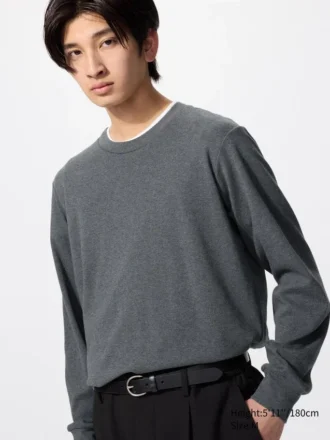 Men’s Soft Brushed T-Shirt | Long Sleeve