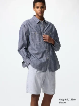 Men’s Stretch Easy Shorts | Seersucker | 8″