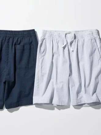 Men’s Stretch Easy Shorts | Seersucker | 8″