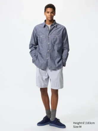 Men’s Stretch Easy Shorts | Seersucker | 8″