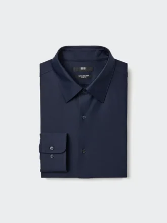 Men’s Super Non-Iron Jersey Slim Shirt | Regular Collar