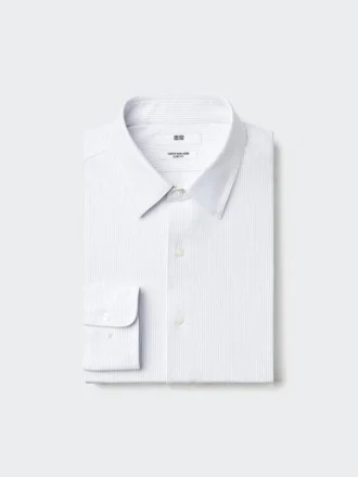 Men’s Super Non-Iron Jersey Slim Shirt | Regular Collar | Striped