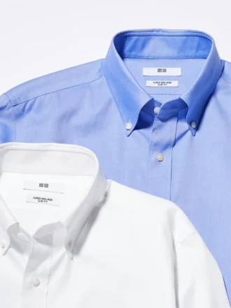 Men’s Super Non-Iron Slim Shirt | Button Down Collar