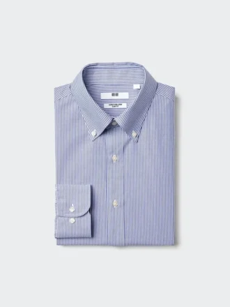 Men’s Super Non-Iron Slim Shirt | Button Down Collar | Striped