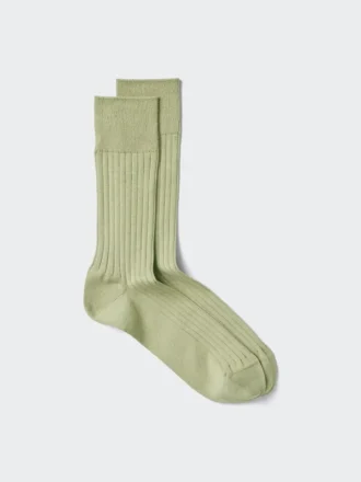 Men’s Supima® Cotton Blend Wide Ribbed Socks