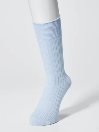 Men’s Supima® Cotton Blend Wide Ribbed Socks