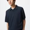 Men’s Washable Knitted Skipper Polo Sweater