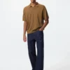 Men’s Washable Knitted Skipper Polo Sweater