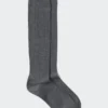 Men’s Wide Ribbed Knee High Socks