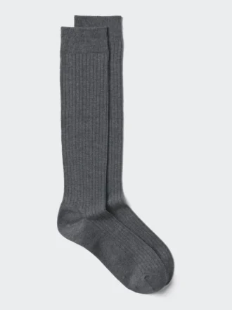 Men’s Wide Ribbed Knee High Socks