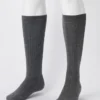 Men’s Wide Ribbed Knee High Socks