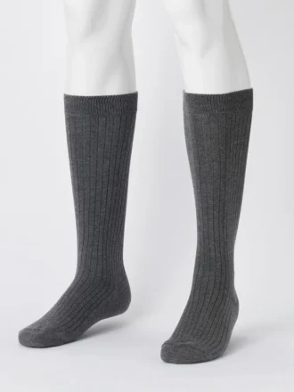 Men’s Wide Ribbed Knee High Socks