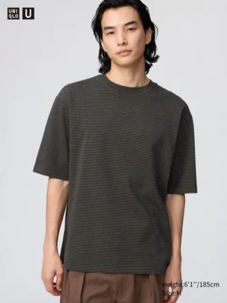 Unisex Airism Cotton Oversized Striped T-Shirt