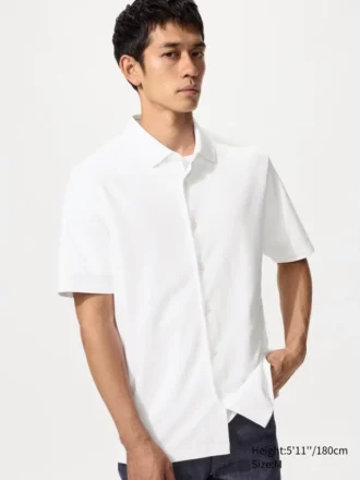 Unisex Airism Cotton Pique Full Open Polo Shirt
