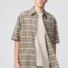 Unisex Boxy Shirt | Short Sleeve | Checked
